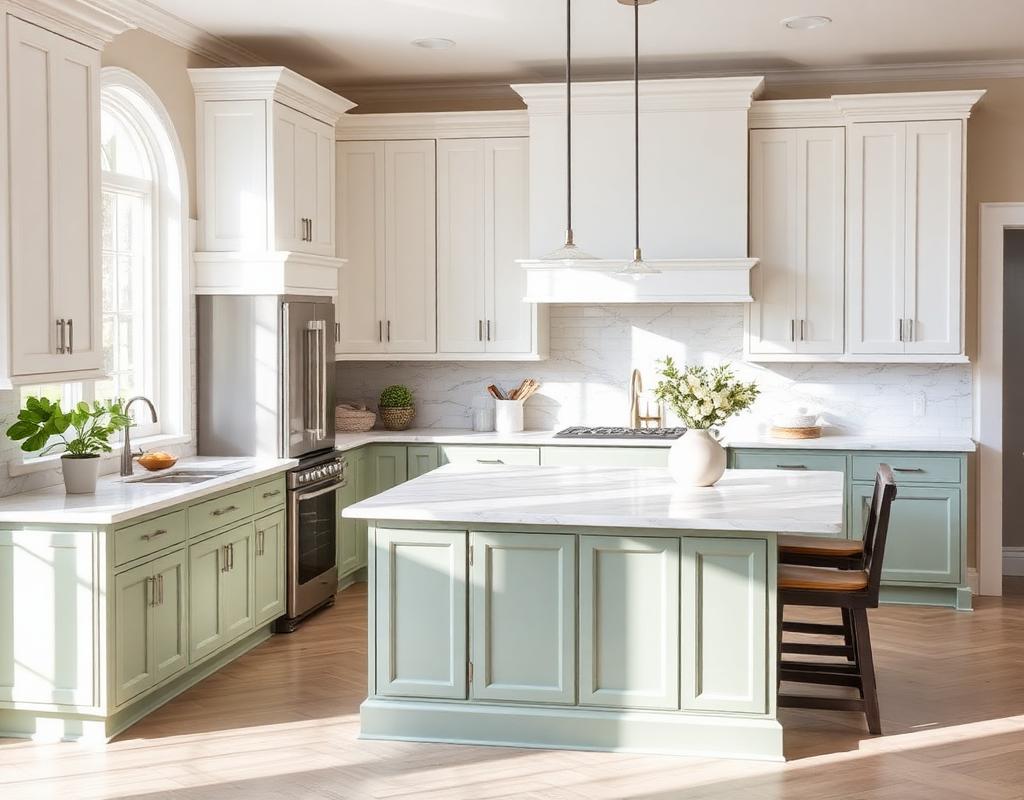 Two-tone transitional remodel